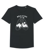 Breathe It In Tricou mânecă scurtă guler larg Bărbat Skater