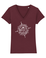 Compass Tricou mânecă scurtă guler V Damă Evoker