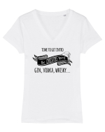 Spiritul Crăciunului Tricou mânecă scurtă guler V Damă Evoker
