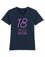 18 Ani - Keep Walking Tricou mânecă scurtă guler V Bărbat Presenter