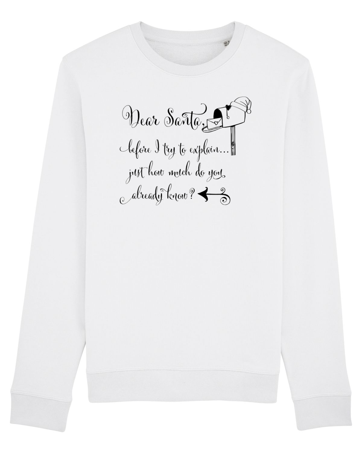 Bluză mânecă lungă Unisex Rise White