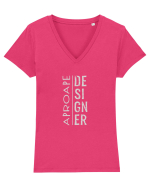 Aproape DESIGNER Tricou mânecă scurtă guler V Damă Evoker