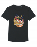 Naruto Ramen  Tricou mânecă scurtă guler larg Bărbat Skater