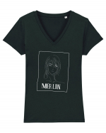 Seven Deadly Sins - Merlin (white edition) Tricou mânecă scurtă guler V Damă Evoker