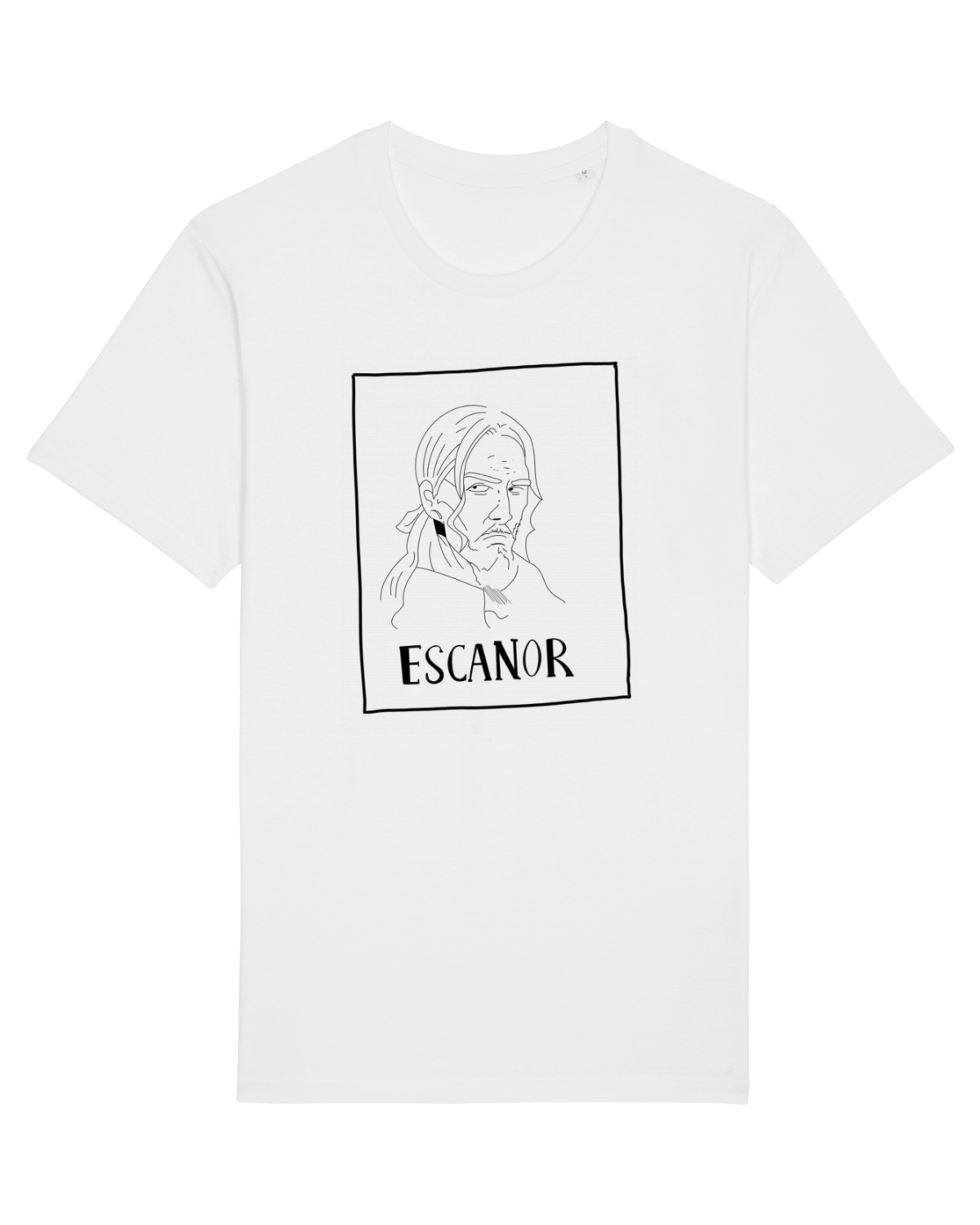 Tricou mânecă scurtă Unisex Rocker White
