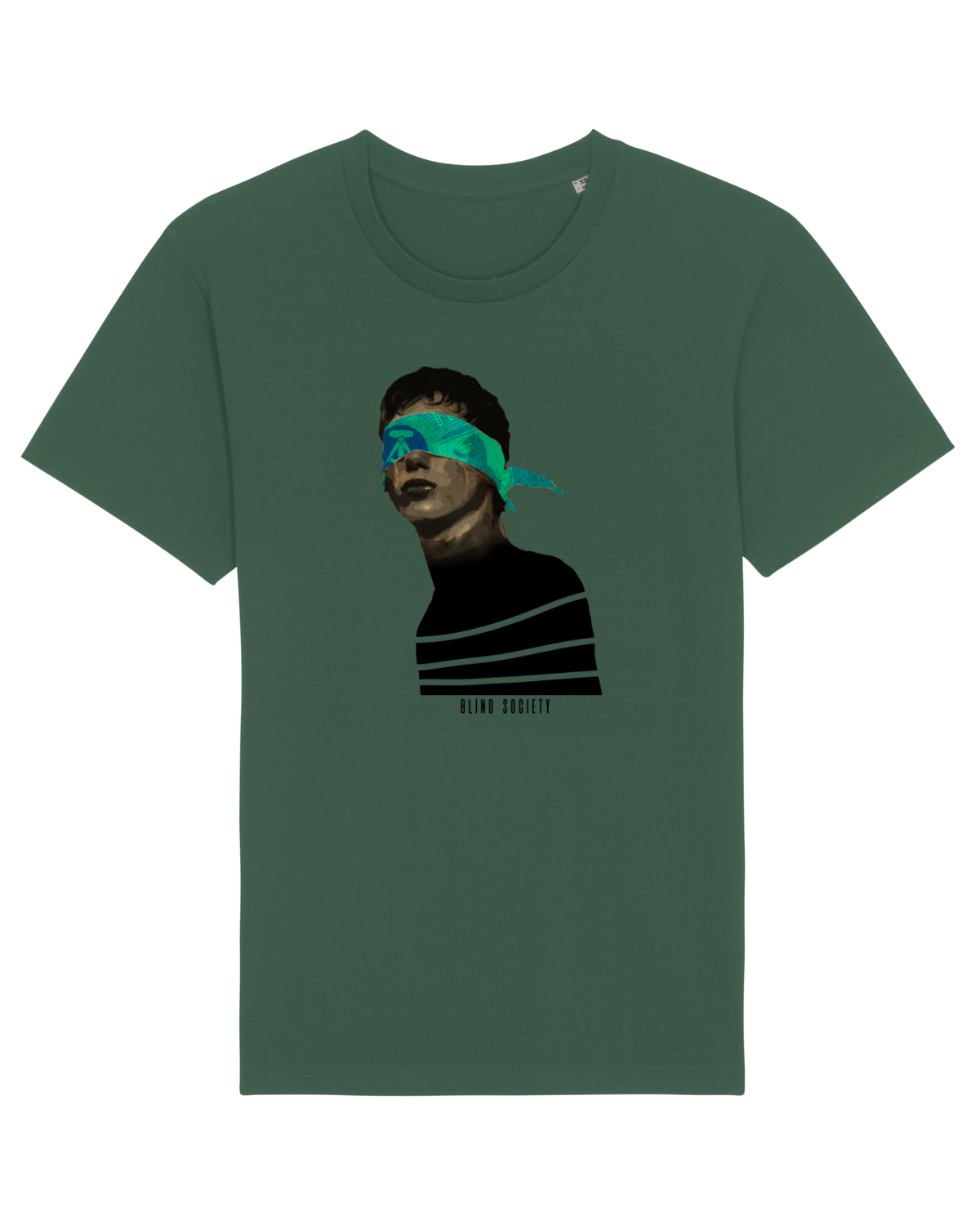 Tricou mânecă scurtă Unisex Rocker Bottle Green