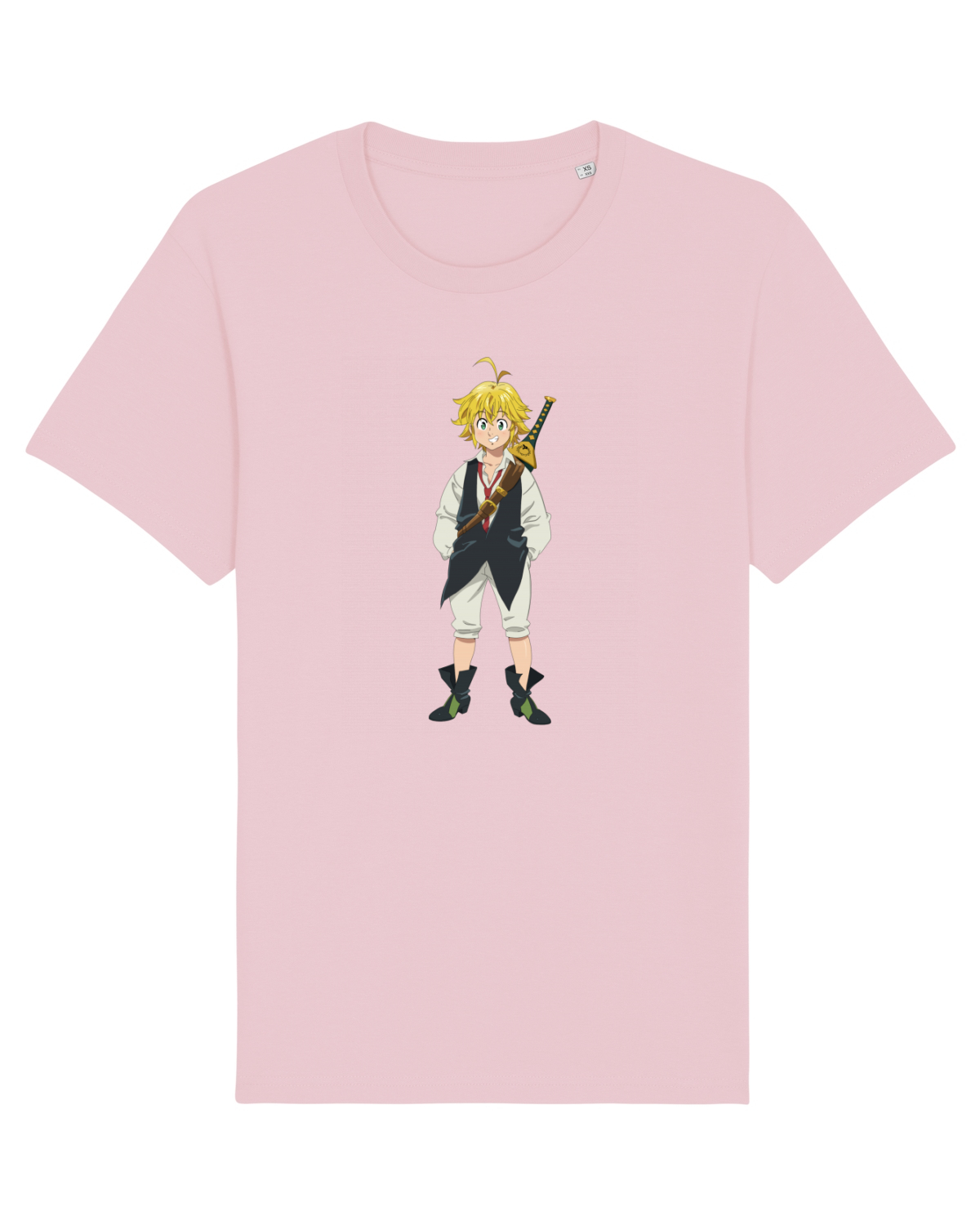 Tricou mânecă scurtă Unisex Rocker Cotton Pink