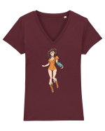 Seven Deadly Sins - Diane Tricou mânecă scurtă guler V Damă Evoker