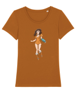 Seven Deadly Sins - Diane Tricou mânecă scurtă guler larg fitted Damă Expresser