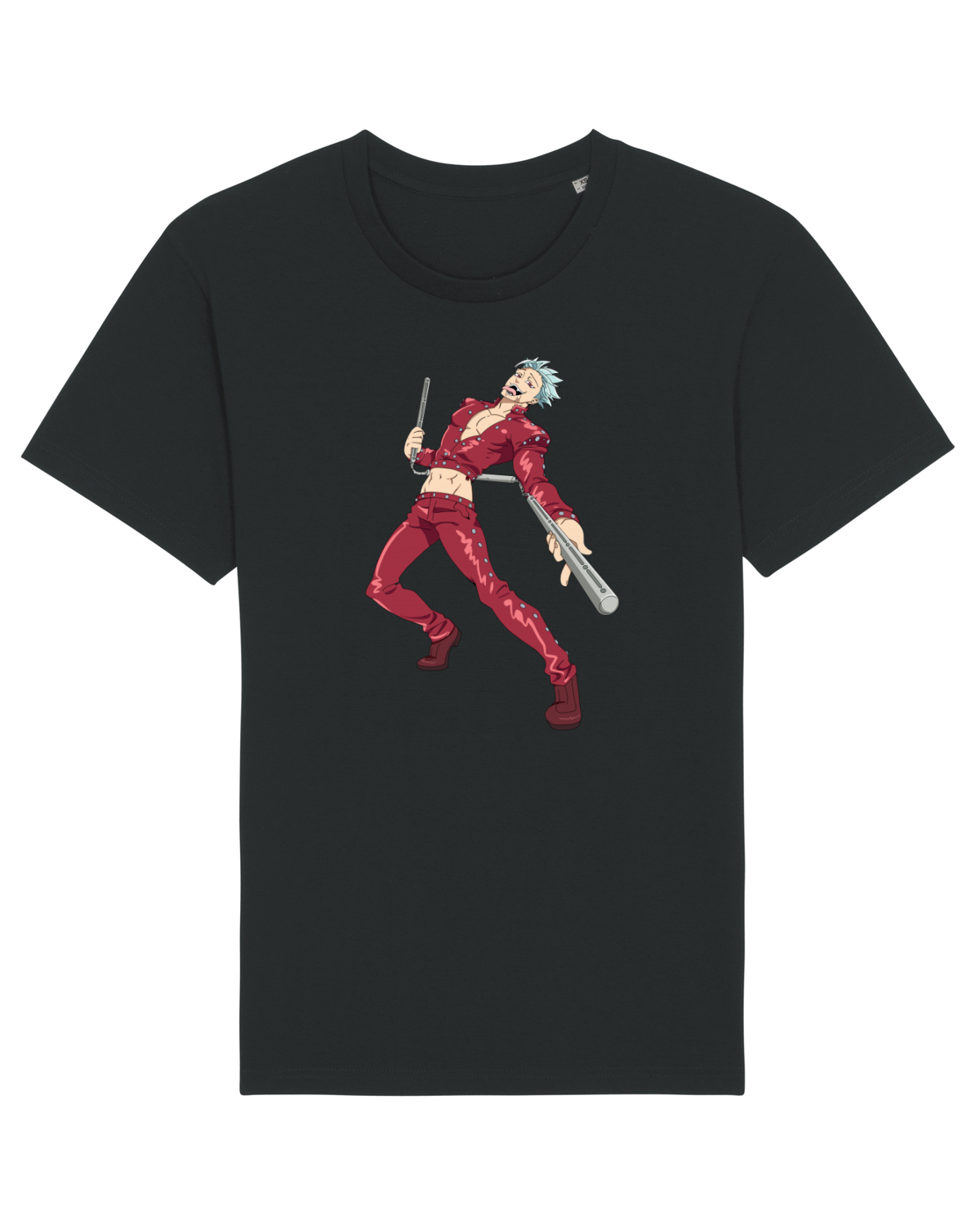 Tricou mânecă scurtă Unisex Rocker Black