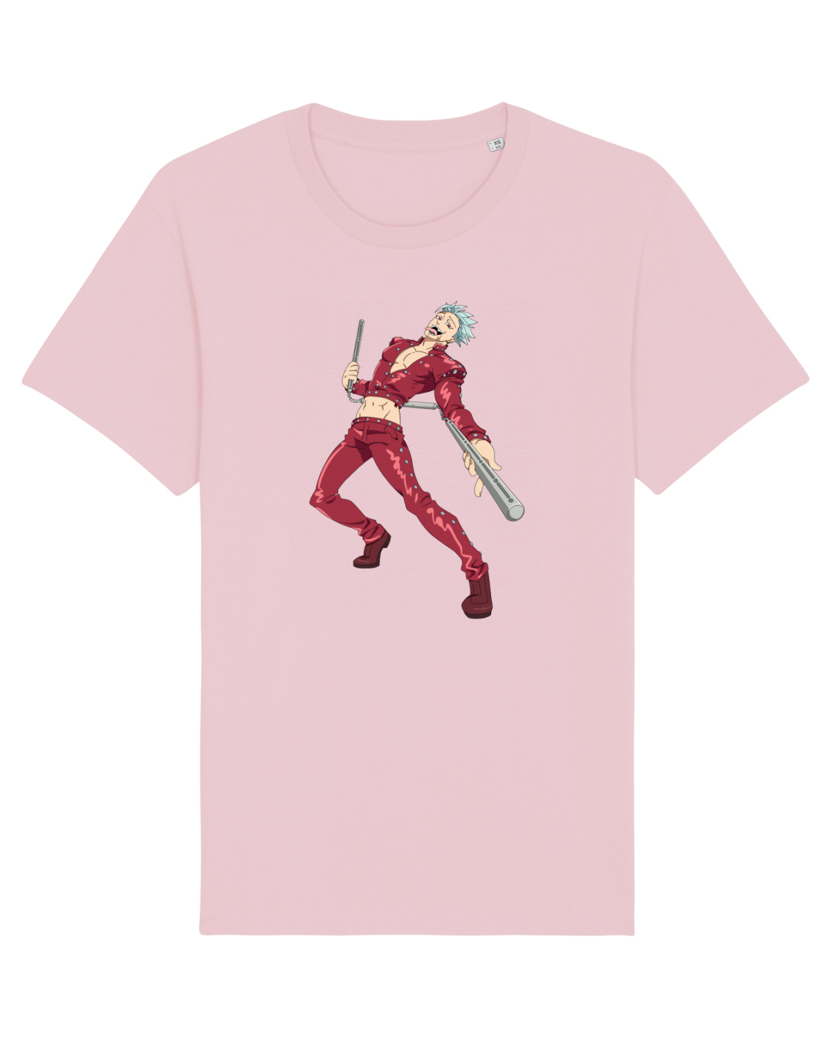 Tricou mânecă scurtă Unisex Rocker Cotton Pink