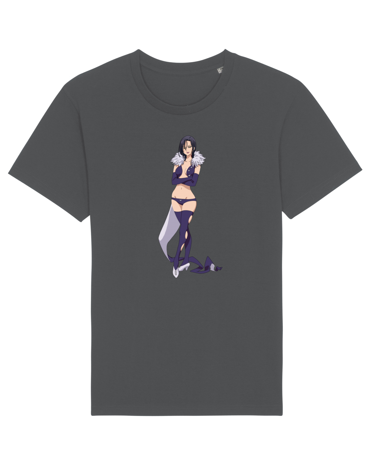 Tricou mânecă scurtă Unisex Rocker Anthracite