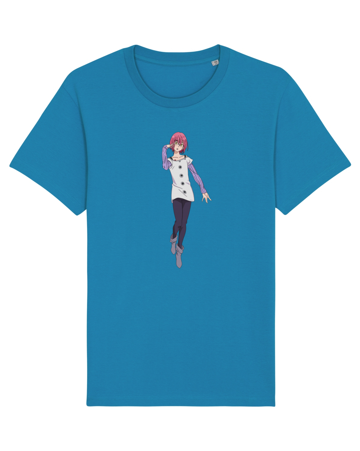 Tricou mânecă scurtă Unisex Rocker Azur