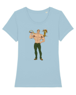 Seven Deadly Sins - Escanor Tricou mânecă scurtă guler larg fitted Damă Expresser