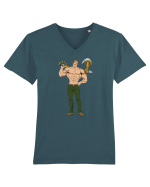 Seven Deadly Sins - Escanor Tricou mânecă scurtă guler V Bărbat Presenter