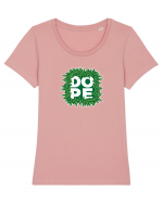 DOPE green Tricou mânecă scurtă guler larg fitted Damă Expresser