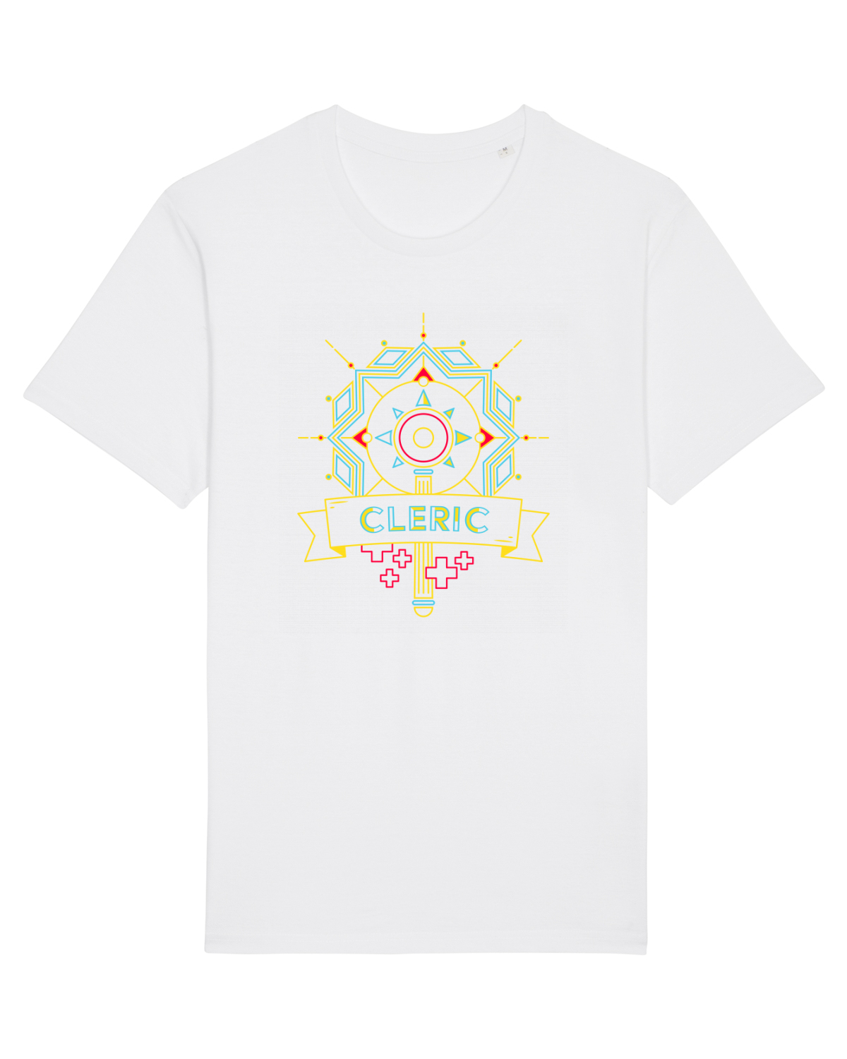 Tricou mânecă scurtă Unisex Rocker White