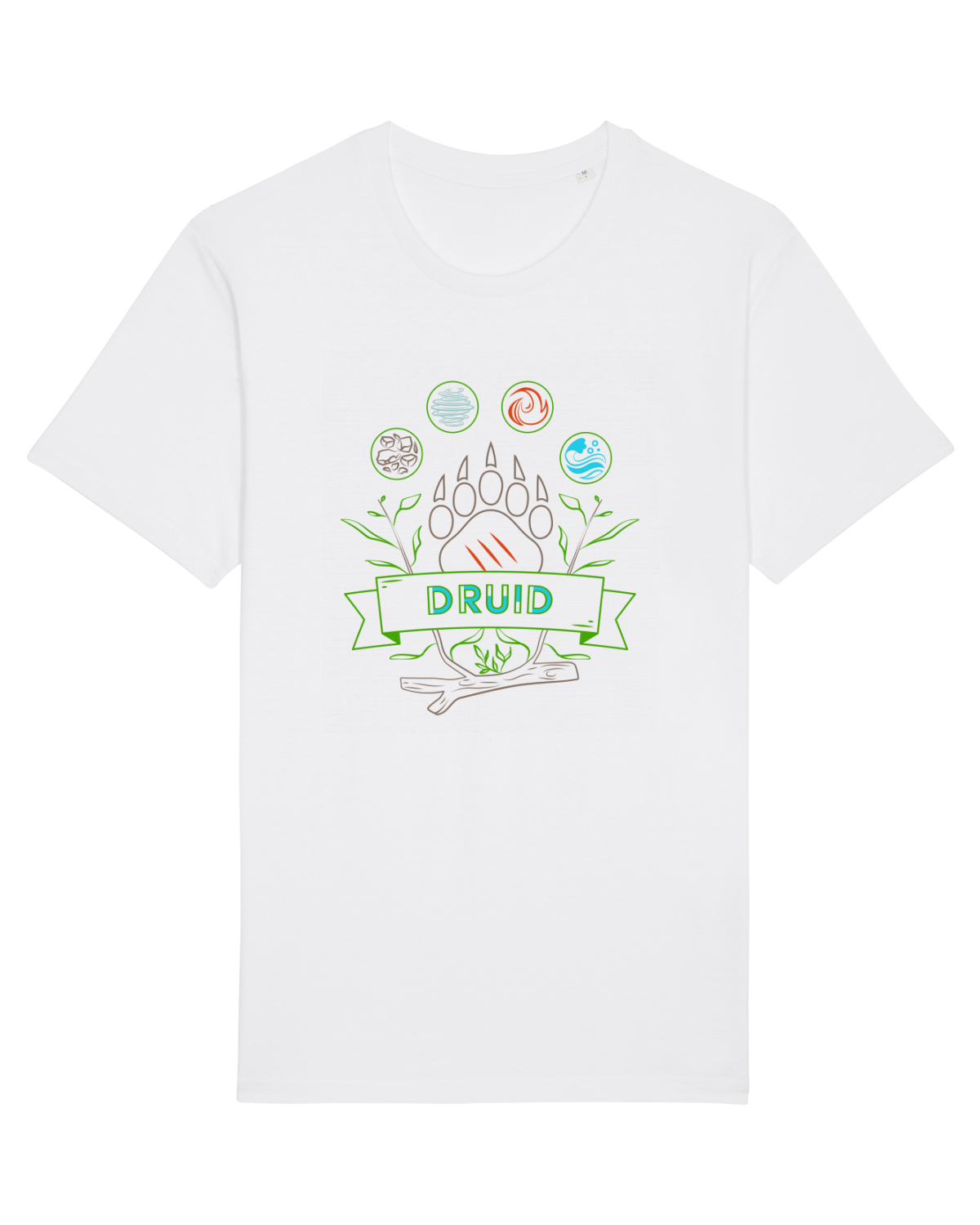 Tricou mânecă scurtă Unisex Rocker White