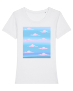 Norisori  Tricou mânecă scurtă guler larg fitted Damă Expresser