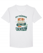 Prieteni Tricou mânecă scurtă guler larg Bărbat Skater