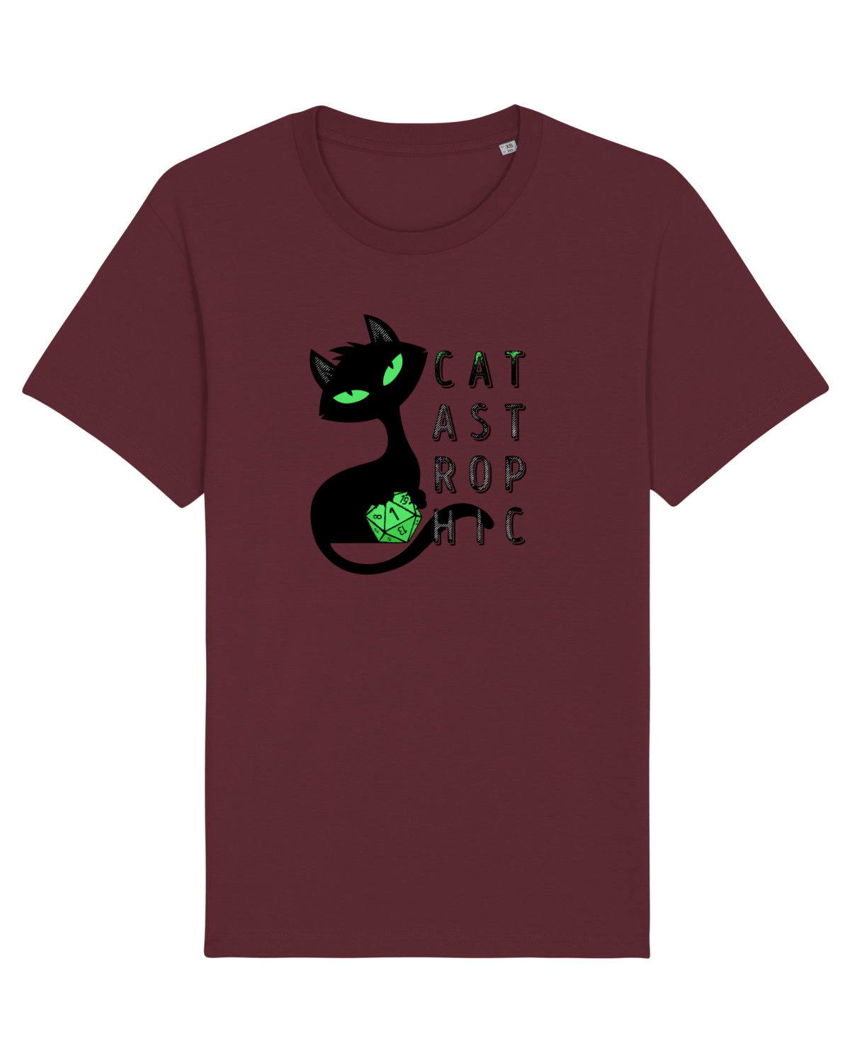 Tricou mânecă scurtă Unisex Rocker Burgundy