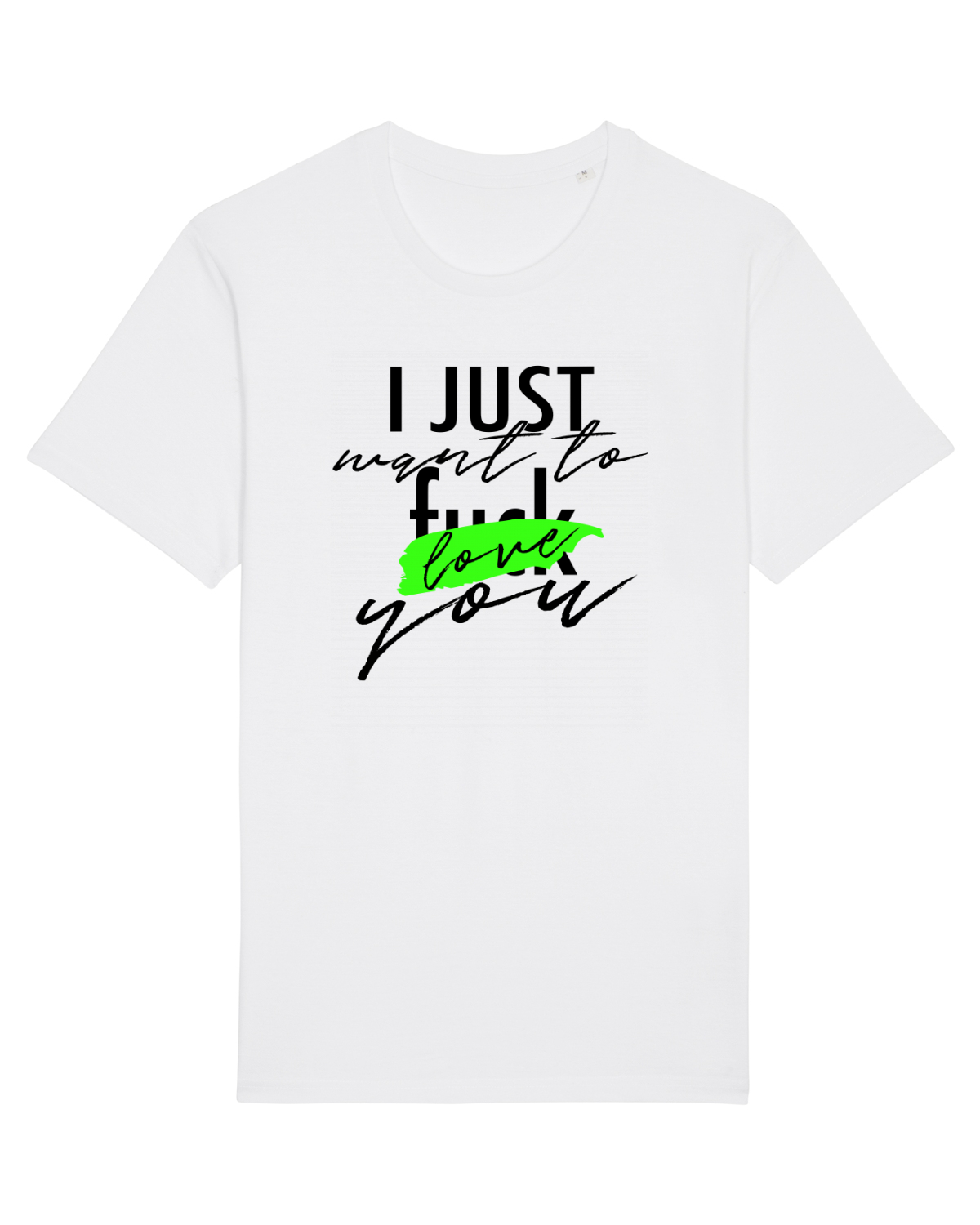 Tricou mânecă scurtă Unisex Rocker White