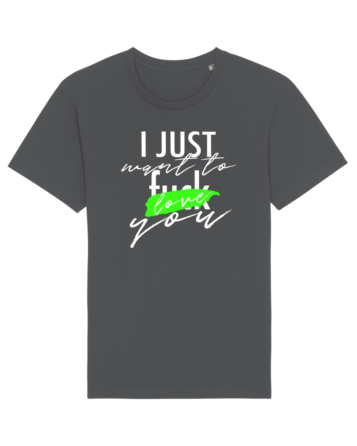 Tricou mânecă scurtă Unisex Rocker Anthracite