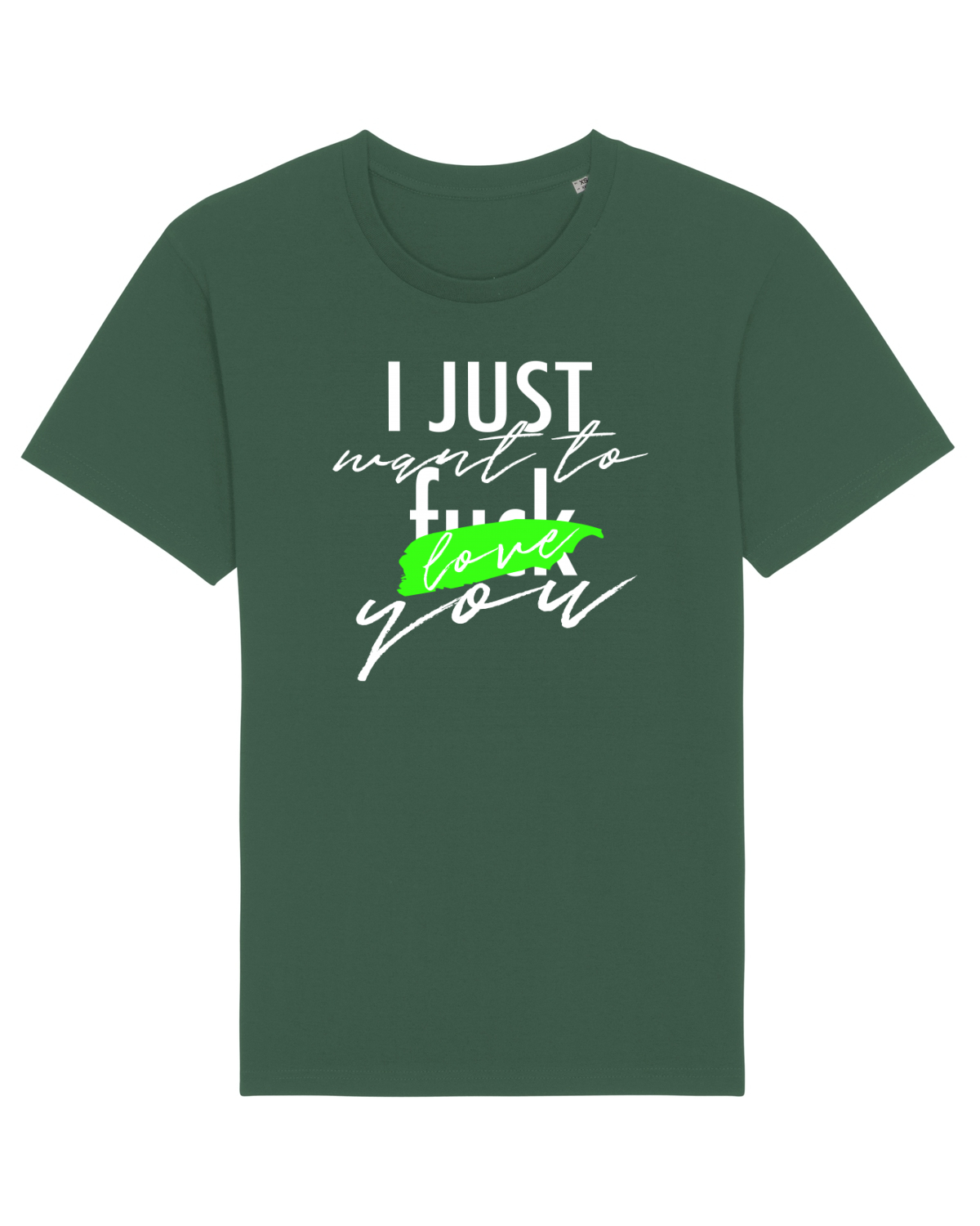 Tricou mânecă scurtă Unisex Rocker Bottle Green