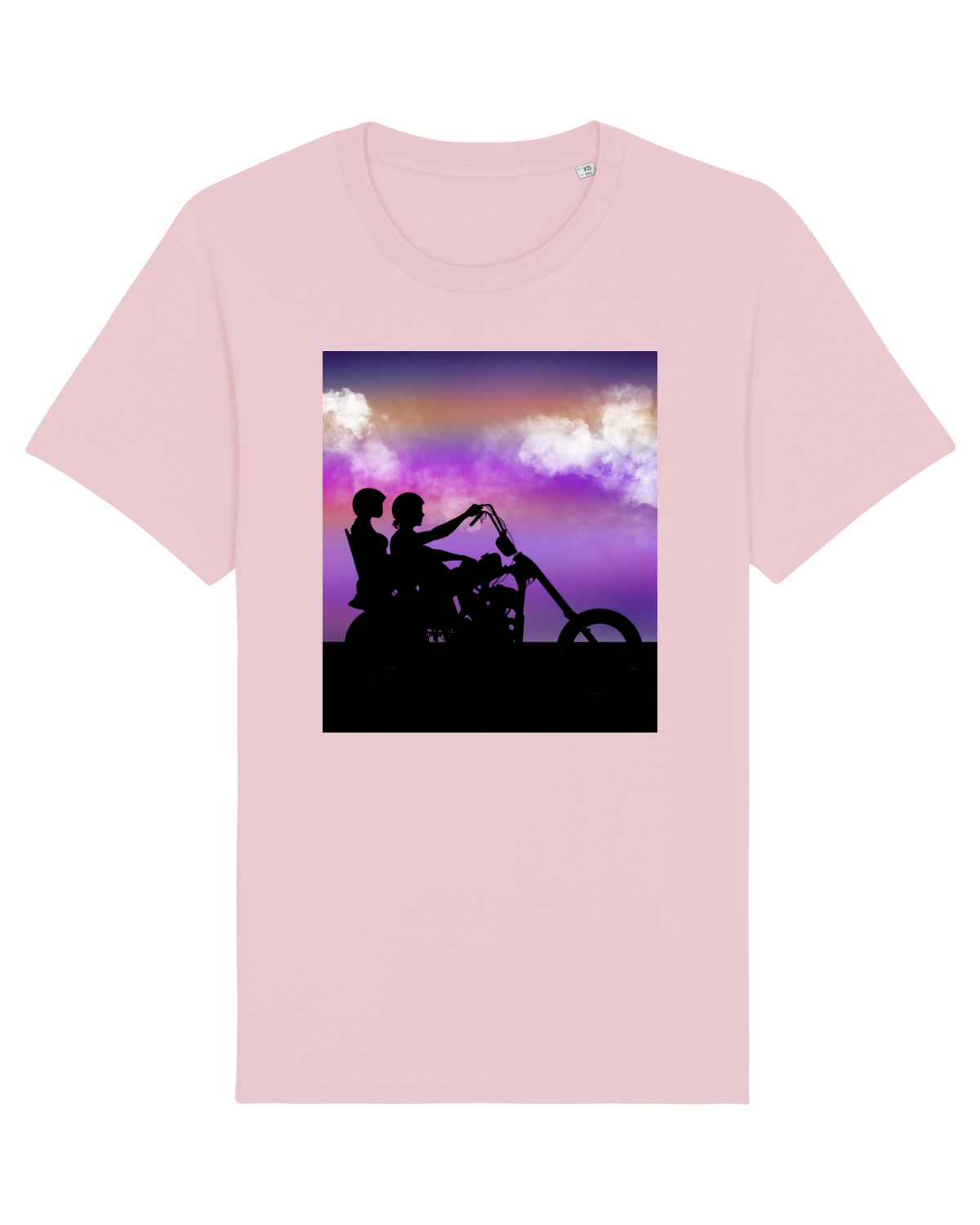 Tricou mânecă scurtă Unisex Rocker Cotton Pink