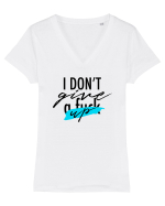 I don't give UP Tricou mânecă scurtă guler V Damă Evoker