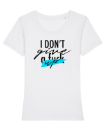 I don't give UP Tricou mânecă scurtă guler larg fitted Damă Expresser