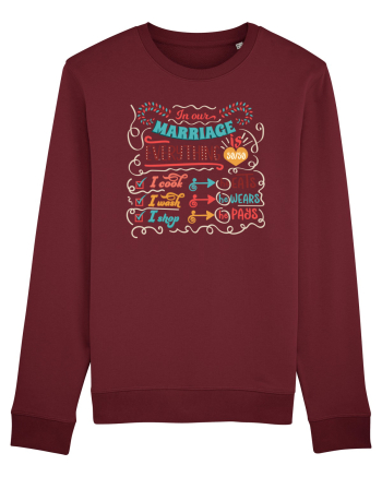 Căsătorie echilibrată Burgundy