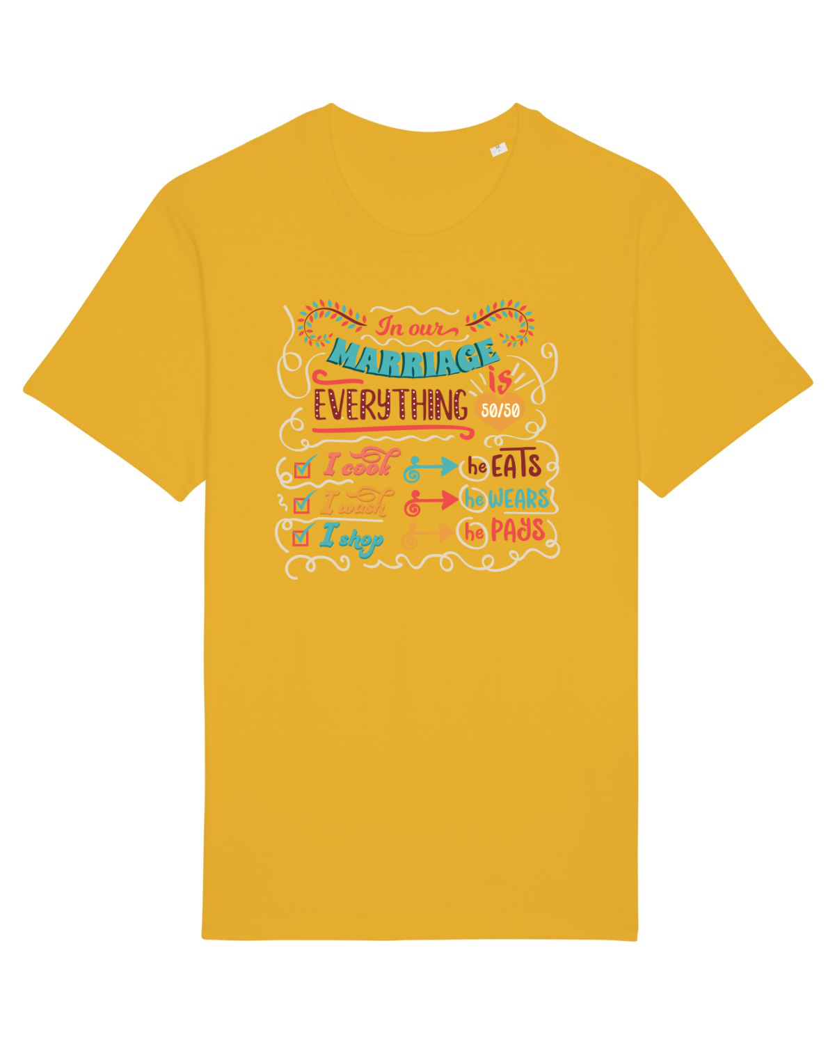 Tricou mânecă scurtă Unisex Rocker Spectra Yellow
