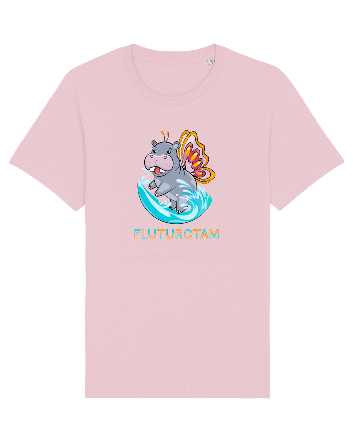 Tricou mânecă scurtă Unisex Rocker Cotton Pink