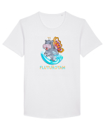 Fluturotam Tricou mânecă scurtă guler larg Bărbat Skater