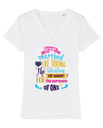 Sarcasm  în căsătorie Tricou mânecă scurtă guler V Damă Evoker