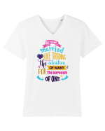 Sarcasm  în căsătorie Tricou mânecă scurtă guler V Bărbat Presenter