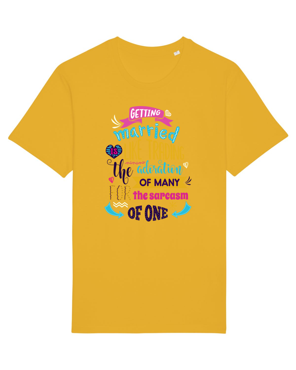 Tricou mânecă scurtă Unisex Rocker Spectra Yellow