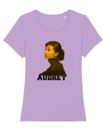 Audrey Hepburn Tricou mânecă scurtă guler larg fitted Damă Expresser