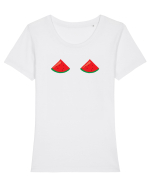 Pepeni Tricou mânecă scurtă guler larg fitted Damă Expresser