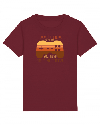 Tricou pentru Gamer sarcastic  Burgundy