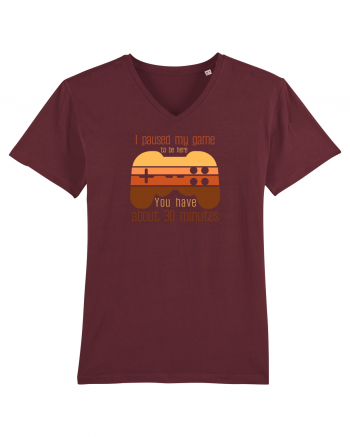 Tricou pentru Gamer sarcastic  Burgundy