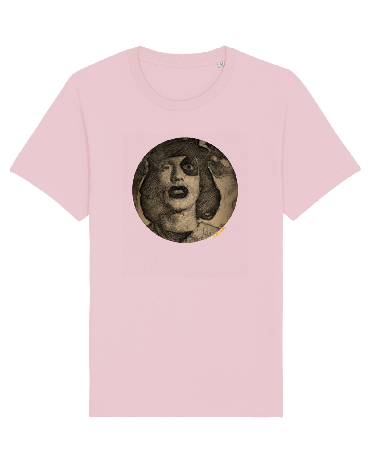 Tricou mânecă scurtă Unisex Rocker Cotton Pink