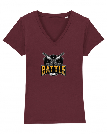 Tricou pentru gameri Battle Royal Logo Burgundy