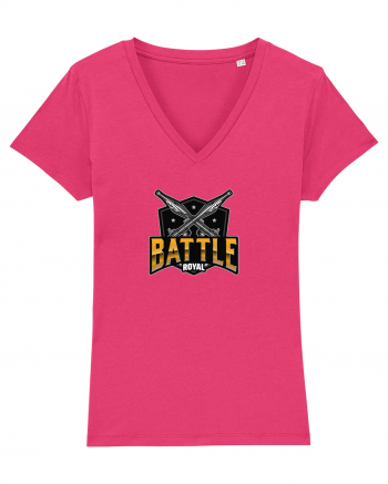 Tricou pentru gameri Battle Royal Logo Raspberry