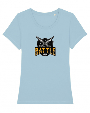 Tricou pentru gameri Battle Royal Logo Sky Blue