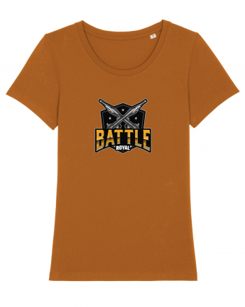 Tricou pentru gameri Battle Royal Logo Roasted Orange