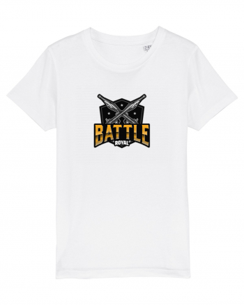 Tricou pentru gameri Battle Royal Logo White