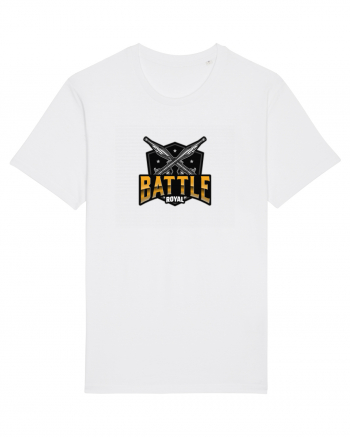 Tricou pentru gameri Battle Royal Logo White