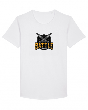 Tricou pentru gameri Battle Royal Logo White